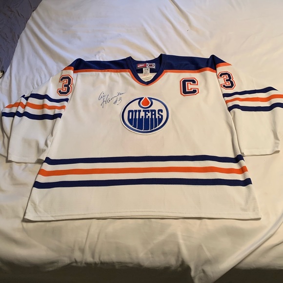 Vintage Nike Edmonton Oilers signed jersey - Picture 1 of 4
